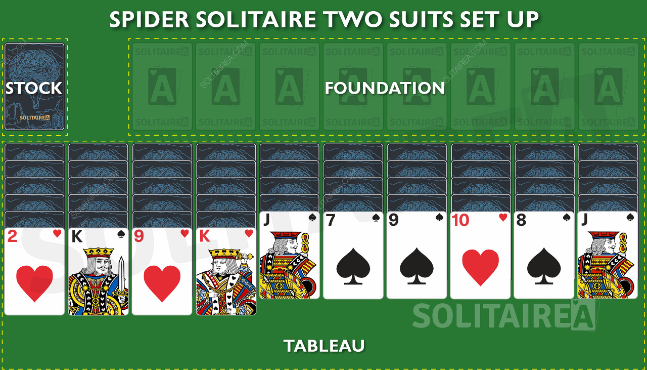 Spider Solitaire 2 Suits